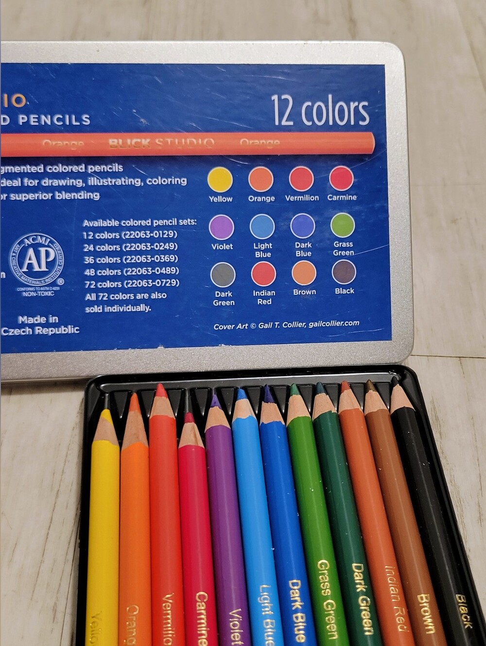 Blick Studio Artists' Colored Pencils (12-Count Tin)